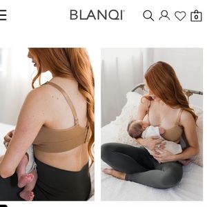 BNWT Blanqi Cooking Maternity + Nursing Bra Deep Tan - Medium